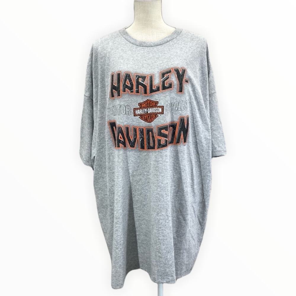 NWT HARLEY-DAVIDSON Gray Men’s/Unisex Short Sleeve Graphic Tee Shirt Size 3XL